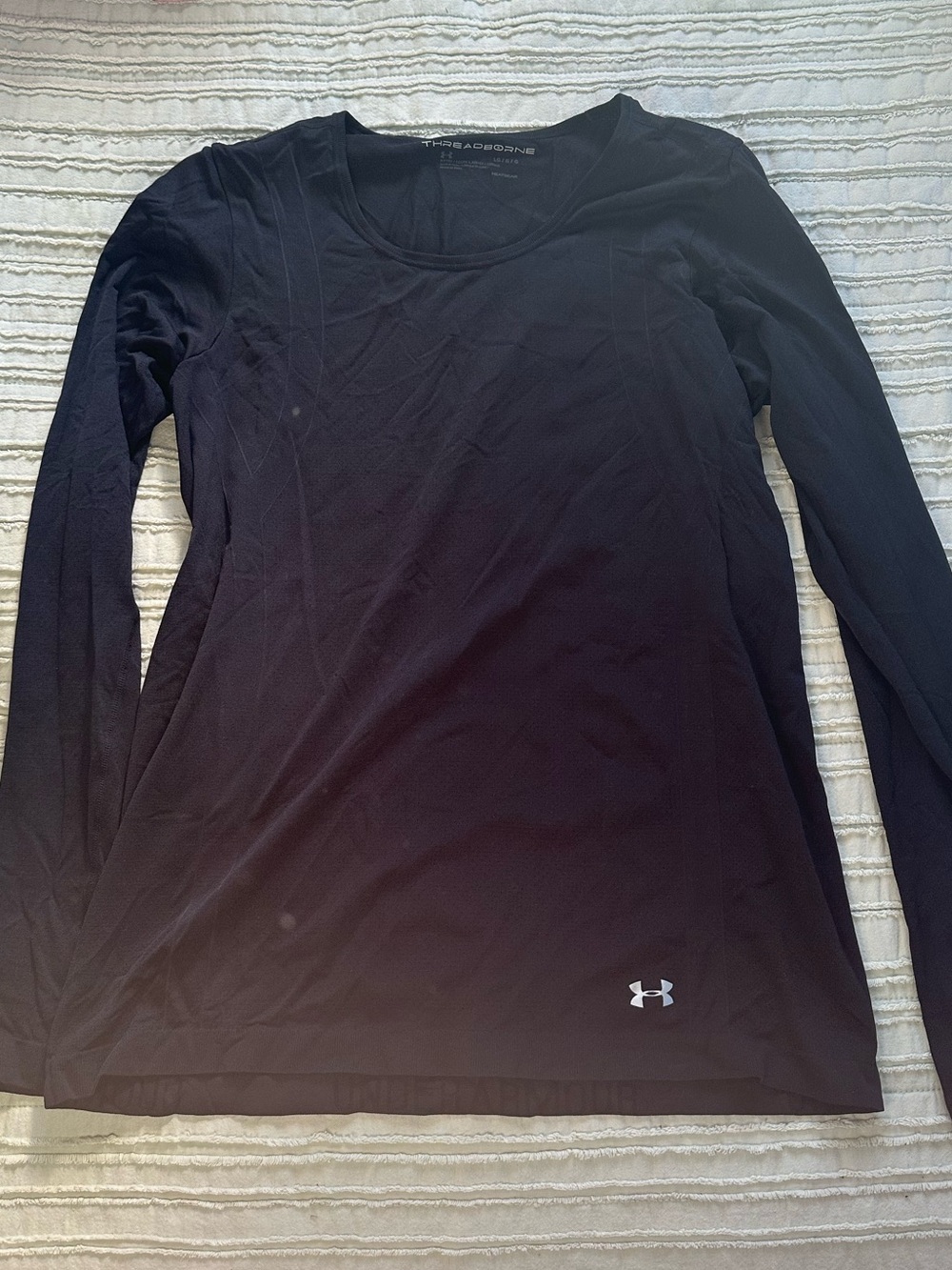 Under Armour Black Long Sleeve Crew Performance Shirt